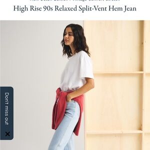 Abercrombie & Fitch 90s relaxed split hem jeans